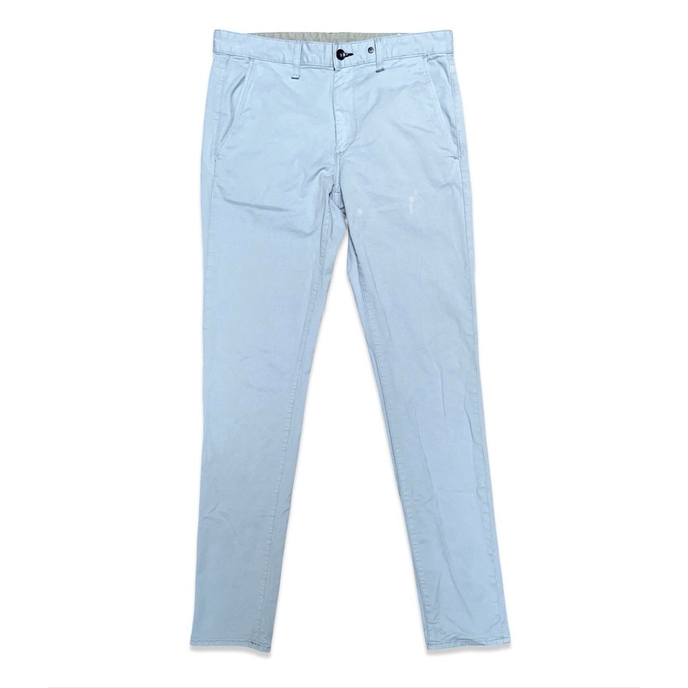 rag & bone Pants Size 32 Light Blue Cotton Trousers Made in USA